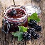 Blackberry jam, jam and blackberry confiture