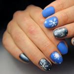 New Year's manicure with snowflakes - the best design ideas!